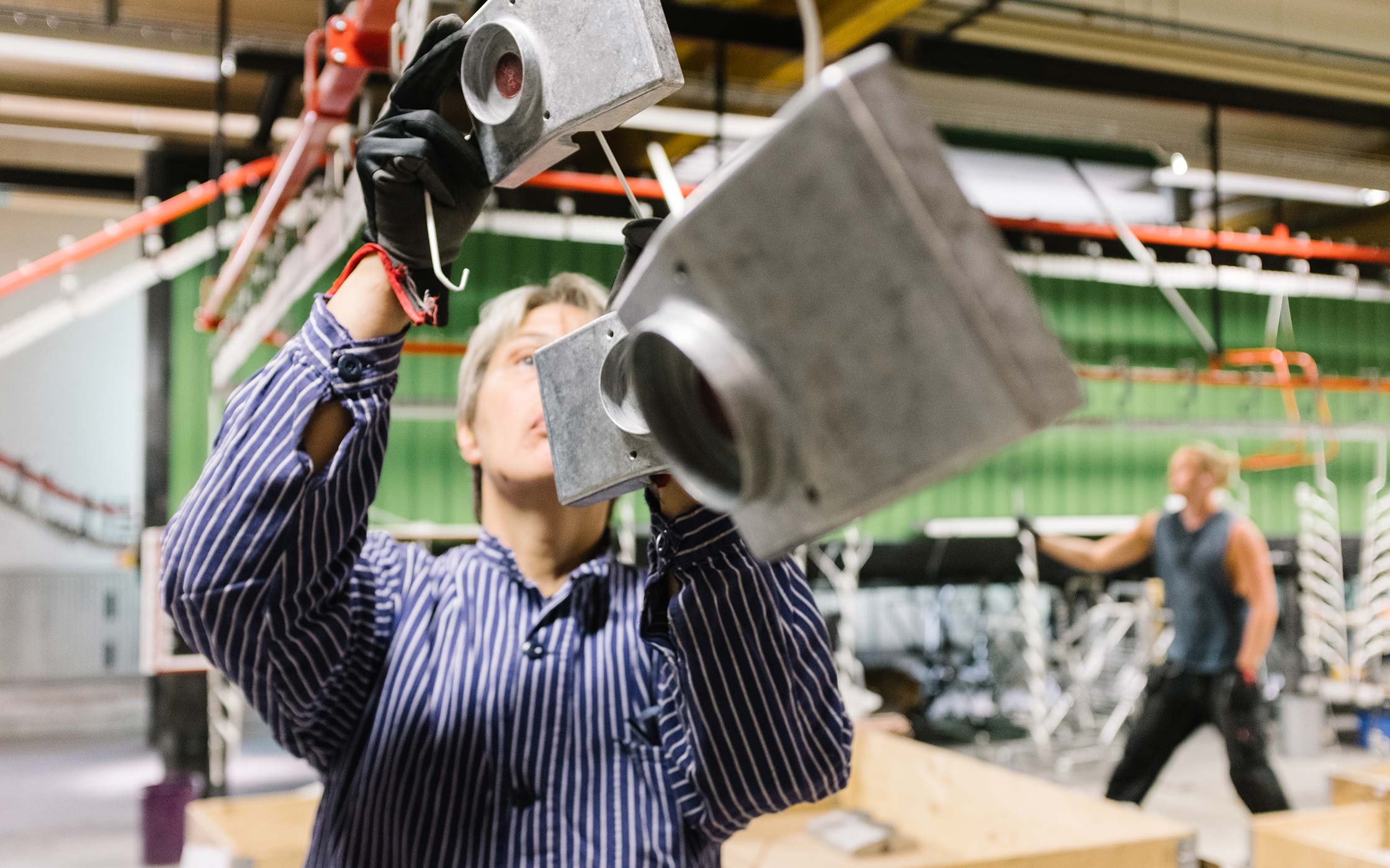 Powder coating at Lammhults
