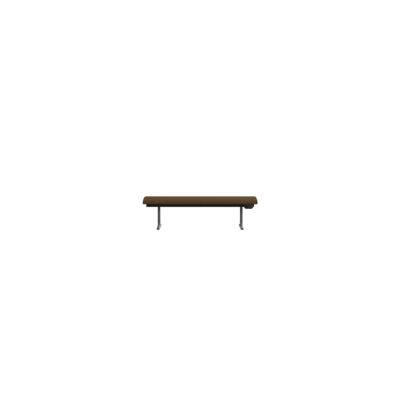 Lammhults_Teius_bench_SH500_L1800_black_brown_front.png