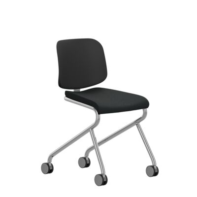 Lammhults_AddMove_chair_H46_chrome_blackseat_purback_frontangle.png